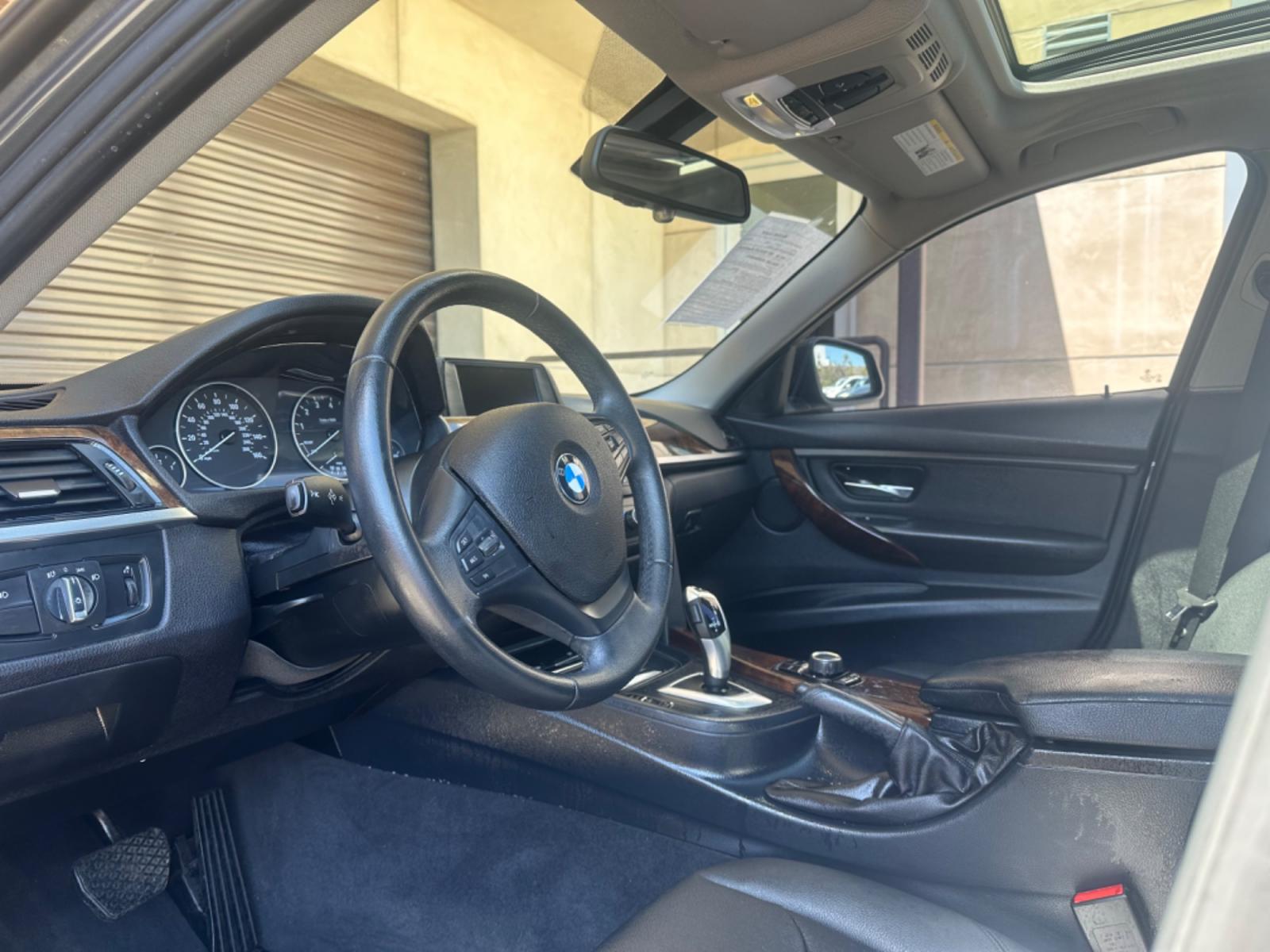 2014 Gray /Black BMW 3-Series leather (WBA3B1C52EK) with an 4 Cylinder engine, Automatic transmission, located at 30 S. Berkeley Avenue, Pasadena, CA, 91107, (626) 248-7567, 34.145447, -118.109398 - Photo #9